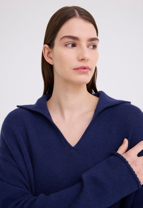 Jac+Jack Sola Cashmere Sweater - Skipper Blue